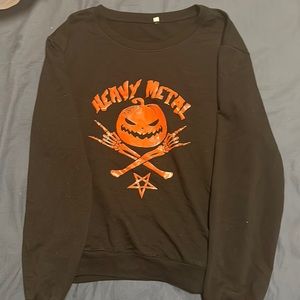 Y2K Heavy Metal Halloween Sweatshirt